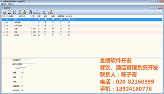 酒店餐飲管理系統開發與專業培訓 以金朗軟件為例
